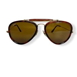 VTG Ray-Ban Bausch & Lomb Road Spirit 62mm Sunglasses - 80s Tortoise W0743 62-14